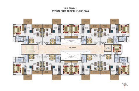 Building 01 -  1st to 4th Plan