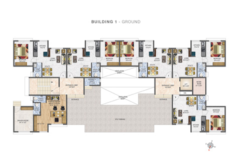Building 01 - Ground FLoor Plan